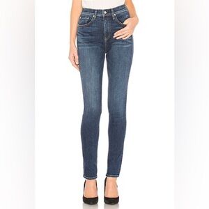 rag & bone High Rise Skinny Dark Blue Skinny Jeans in Color Elton